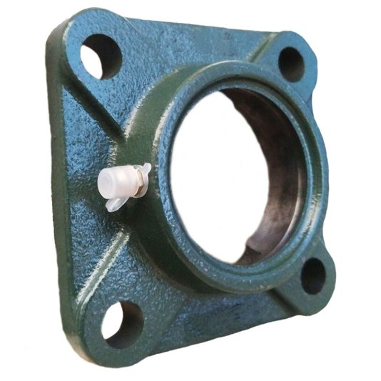 Mancal Quadrado Flange + Rolamento Ucf208 Ucf 208 Eixo 40mm