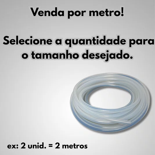 Mangueira de Silicone 12 X 17mm Atoxica Alimenticia Cerveja