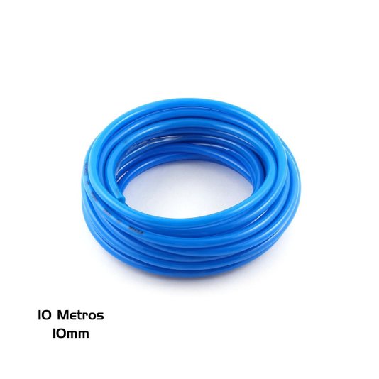 Mangueira Pneumatica Pun Poliuretano Tubo 10mm - 10 Metros