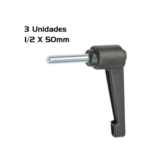 Manipulo Alavanca Trava Macho Zamak 7835 1/2X50mm 3 Unidade