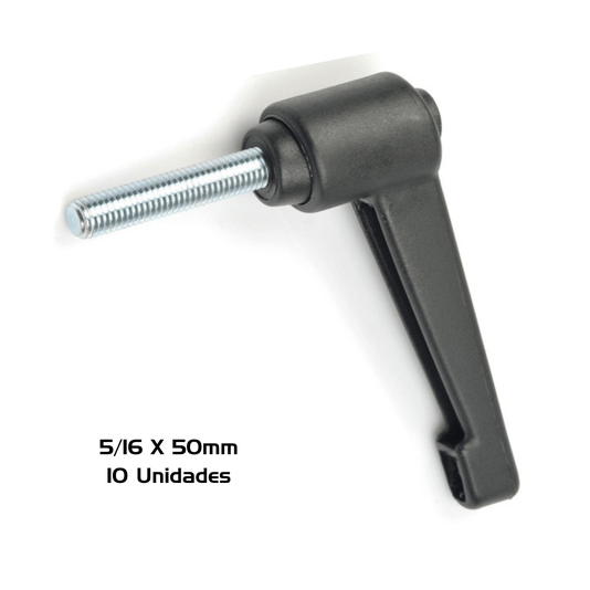 Manipulo Alavanca Trava Macho 5/16 x 50mm Zamak 7835 10 Und