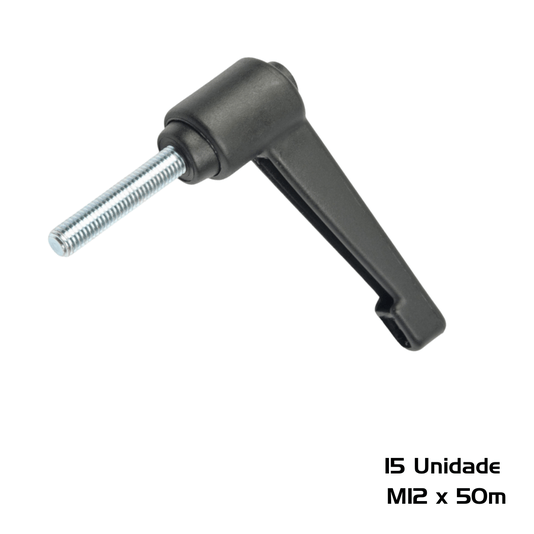 Manipulo Alavanca Trava Macho M12 x 50mm Zamak 7835 15 Und