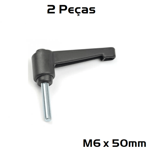 Manipulo Alavanca Trava Macho M6x50mm 4525 2 Unidade