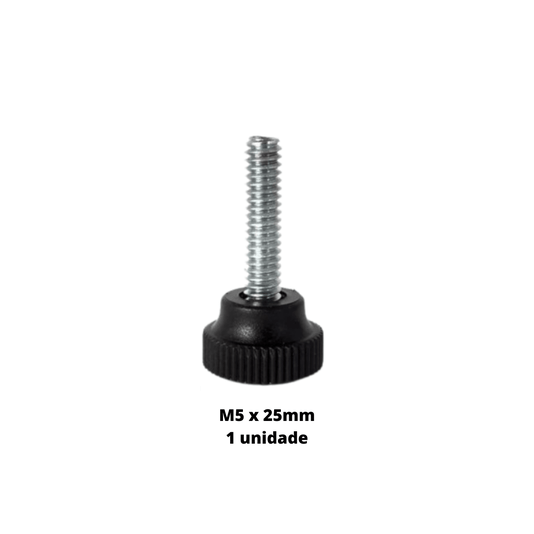 Manipulo Macho M5 X 25mm 1914 Rosca Ma 5 - 0,80 Modelo Botão