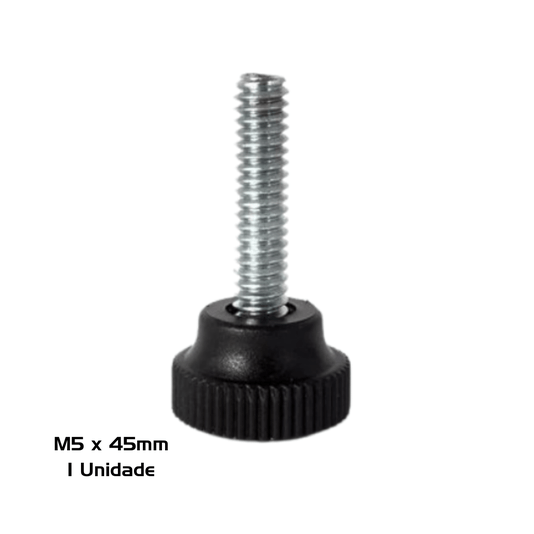 Manipulo Macho M5 X 45mm - 1914 Rosca Ma 5 - 0,80 Modelo Botão