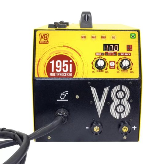 Maquina de Solda Multiprocesso 195i Mig / Mma / Tig Seca V8