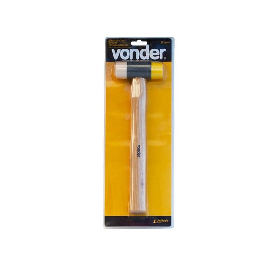 Martelo Borda Plastica 28mm Intercambiável Pu e Nylon Vonder