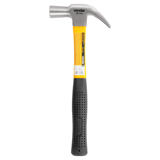 Martelo Unha 25mm Profissional com Cabo de Fibra Emborrachado Vonder