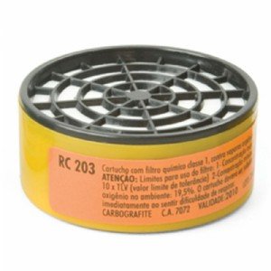Mascara Respirador CG 306 com Filtro RC 203 Carbografite