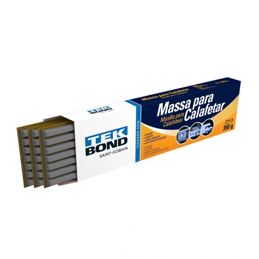 Massa para Calafetar Cor Cinza em Filetes 350g Tekbond
