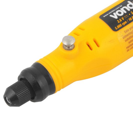 Microrretífica a Bateria 3,6 V Bivolt 12 Acessorios Vonder