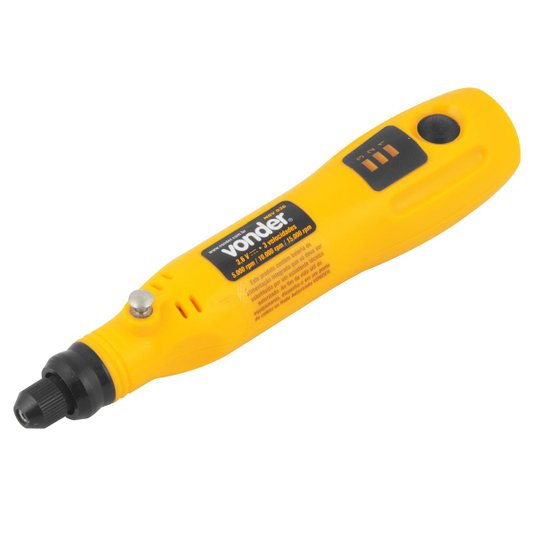 Microrretífica a Bateria 3,6 V Bivolt 12 Acessorios Vonder