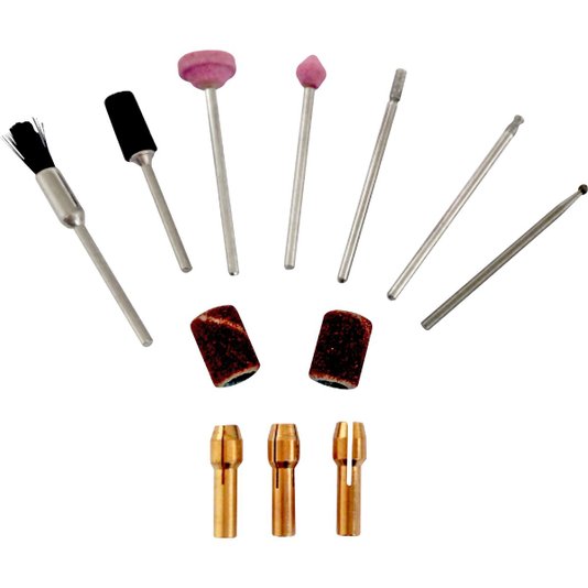 Microrretífica a Bateria 3,6 V Bivolt 12 Acessorios Vonder