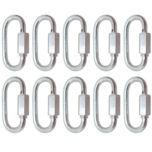 Mosquetão Oval Trava com Rosca 3/16 Polegadas Vonder 10 UND