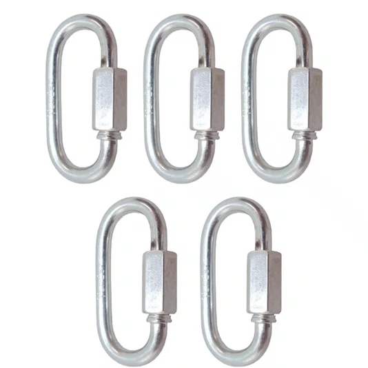 Mosquetão Oval Trava com Rosca 3/16 Polegadas Vonder - 5 UND