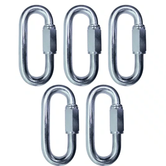 Mosquetão Oval Trava com Rosca 3/8 Polegadas Vonder - 5 Und