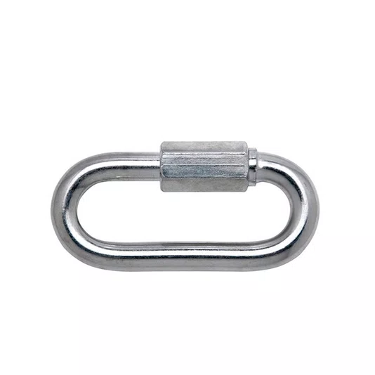 Mosquetão Oval Trava Roscada 4mm - Carbografite