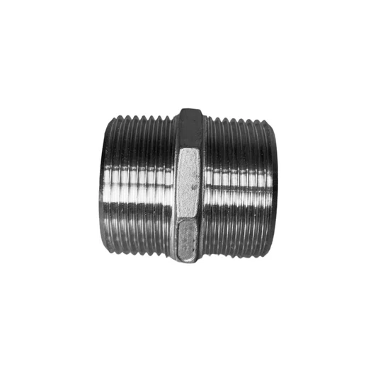Niple Aço Inox 304 Rosca Macho 1.1/2 Polegada Conexão Npt