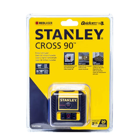 Nivel a Laser 15 M Linhas Cruzadas Cross90 Stht77502 Stanley