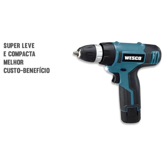 Parafusadeira e Furadeira 3/8 À Bateria 12v Ws2532 Wesco
