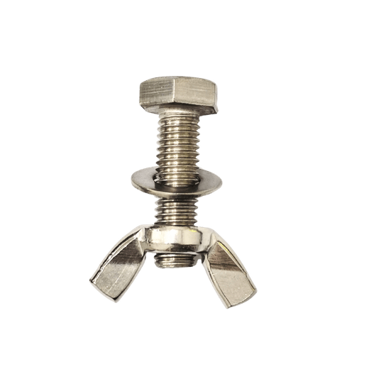 Parafuso 1/2x1.1/4 Com Porca Borboleta e Arruela Inox 40 Pçs