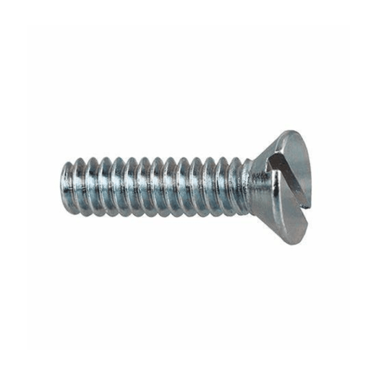 Parafuso Maquina Cabeça Chata Fenda 3/16 X 1/2 Zincado