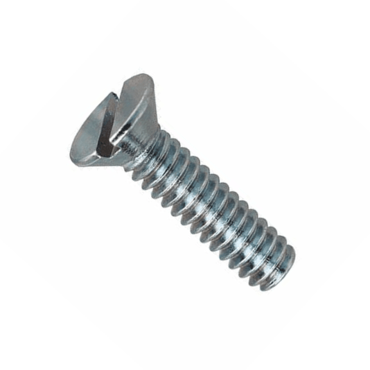 Parafuso Maquina Cabeça Chata Fenda 3/16 X 1/2 Zincado