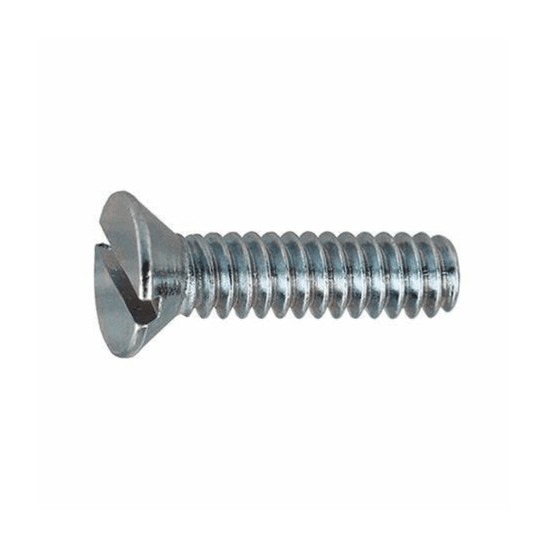 Parafuso Maquina Cabeça Chata Fenda 3/16 X 1 Zincado