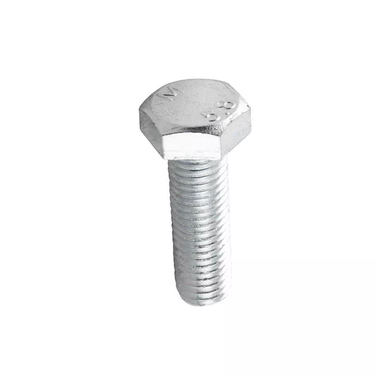 Parafuso Sextavado M6 X 20 Rosca Inteira Zincado Branco
