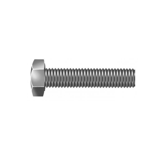 Parafuso Sextavado M8 X 16 Rosca Inteira Zincado