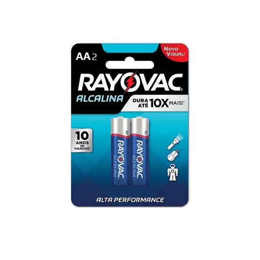Pilha Aa Alcalina com 2 Unidades - Rayovac