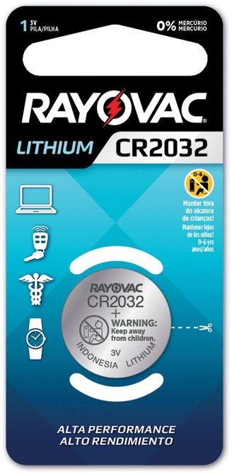 Pilha Bateria Cr2032 Lithium - Rayovac