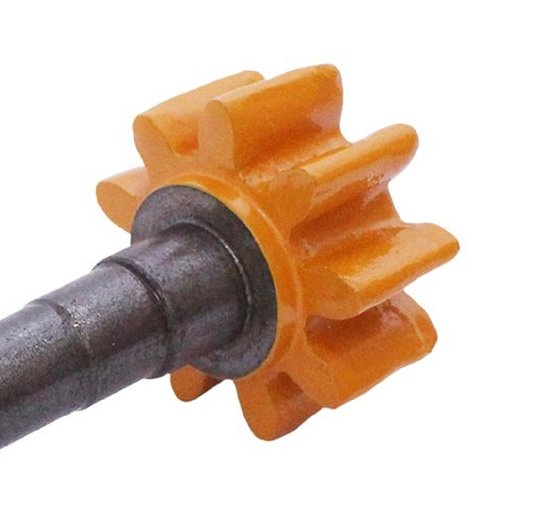Pinhão Betoneira Motomil 120 / 150 Litros 9 Dentes com Eixo