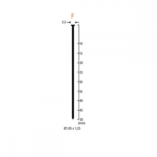 Pino F40 para Pinador Pneumático 5000 Peças Galvanizado