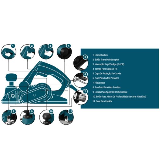 Plaina Elétrica 3mm 900w 220v Ws5343 Wesco