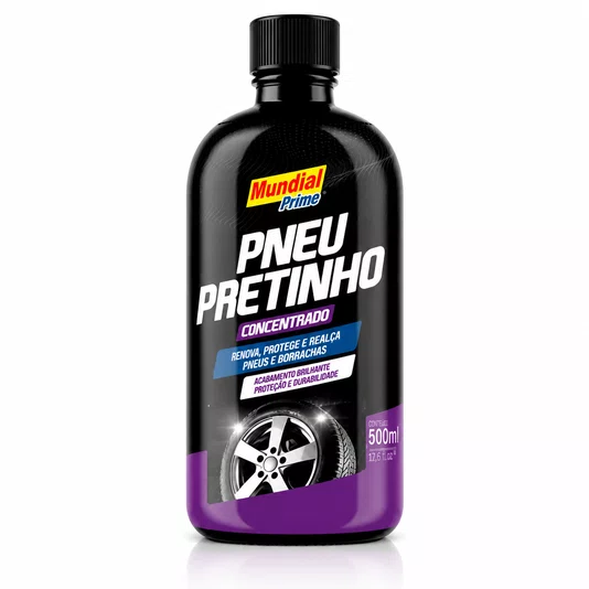 Pneu Pretinho 500ml Brilho Intenso Proteção Duradoura