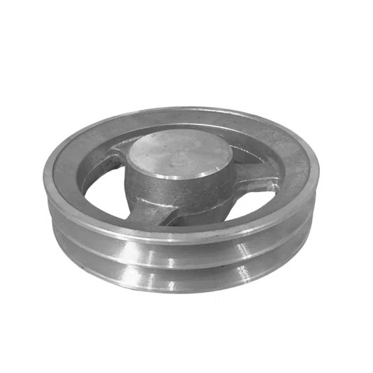 Polia Aluminio 160mm 2 Canais Perfil a 160a2