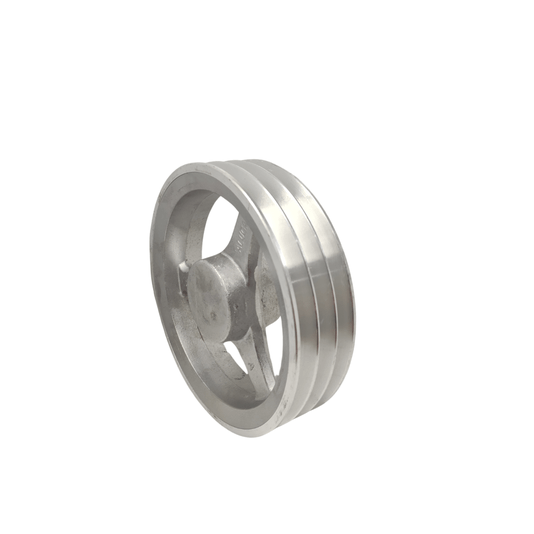 Polia Aluminio 200mm 3 Canais Perfil a 200a3