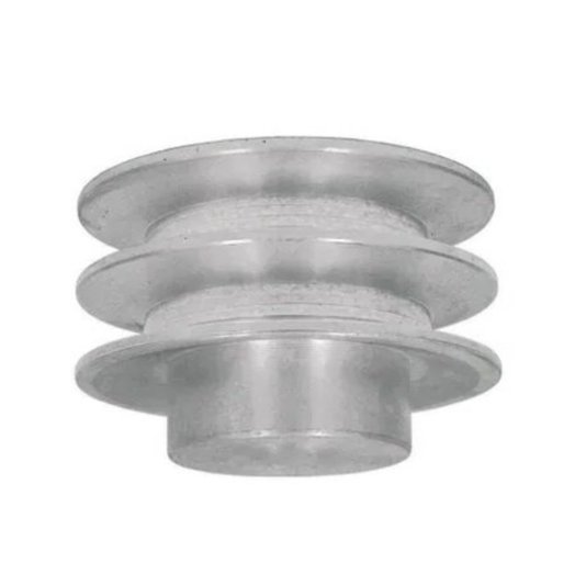 Polia Aluminio 60mm 2 Canal Perfil a 60a2