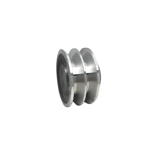 Polia Aluminio 75mm 2 Canal Perfil a 75a2