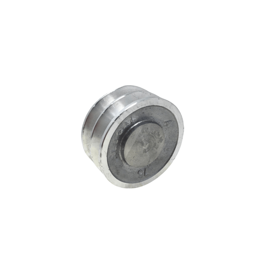 Polia Aluminio 75mm 2 Canal Perfil a 75a2