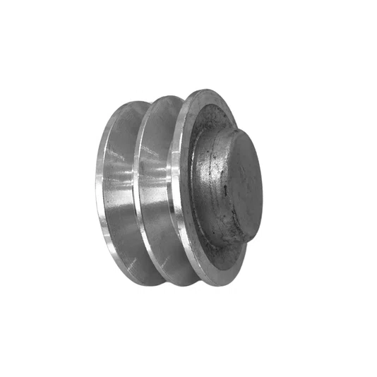 Polia Aluminio 80mm 2 Canal Perfil a 80a2