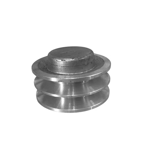 Polia Aluminio 80mm 2 Canal Perfil a 80a2 Polia Aluminio 80mm 2 Canal Perfil a 80a2