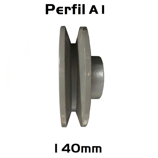 Polia Ferro Fundido 140mm C/ 1 Canal Perfil a 140a1