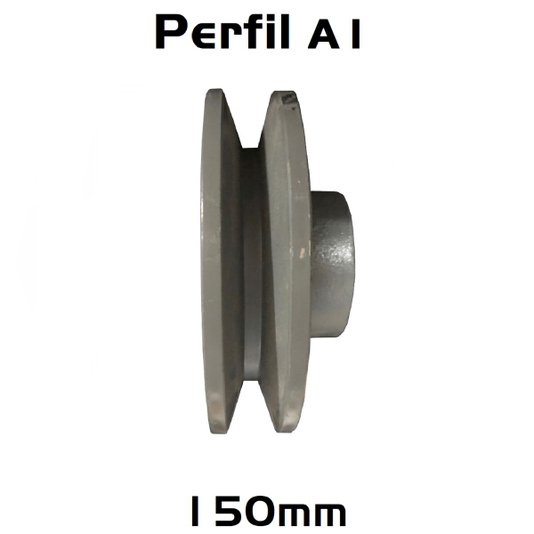 Polia Ferro Fundido 150mm C/ 1 Canal Perfil a 150a1