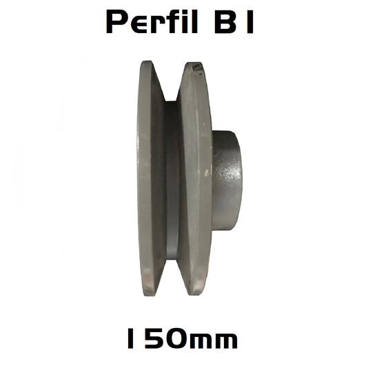 Polia Ferro Fundido 150mm C/ 1 Canal Perfil B 150b1