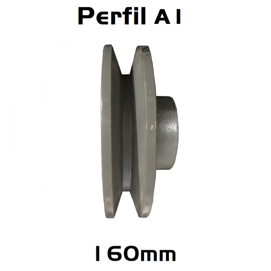 Polia Ferro Fundido 160mm C/ 1 Canal Perfil a 160a1