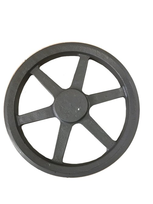 Polia Ferro Fundido 180mm C/ 2 Canais Perfil B 180b2