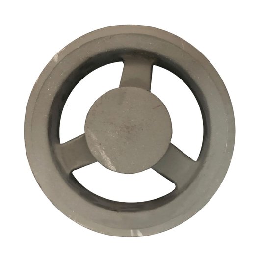 Polia Ferro Fundido 180mm C/ 3 Canais Perfil B 180b3
