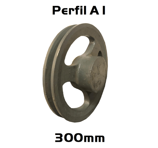 Polia Ferro Fundido 320mm C/ 1 Canal Perfil a 320a1